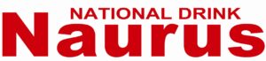 NAURUS LOGO RED COLOR ON BLACK APRON